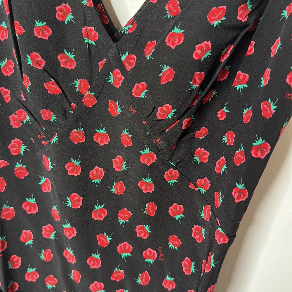 Réalisation Par The Isabelli Dress in Rosalita Silk Floral Rose Print Dress - Picture 3 of 6